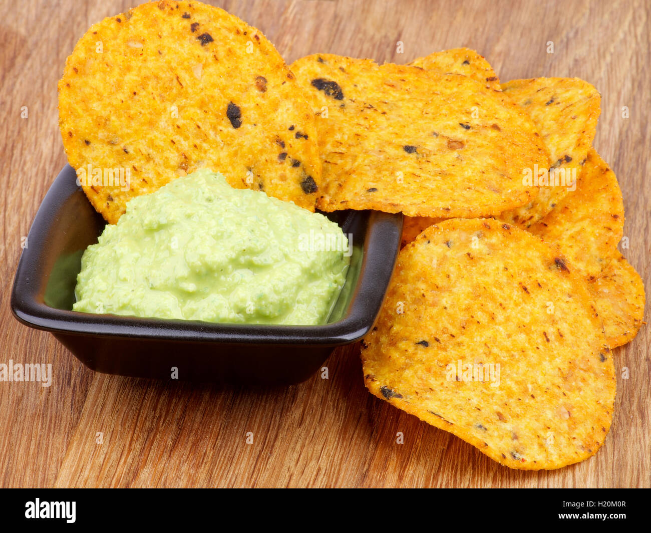 Chips and Guacamole Stock Photo Alamy