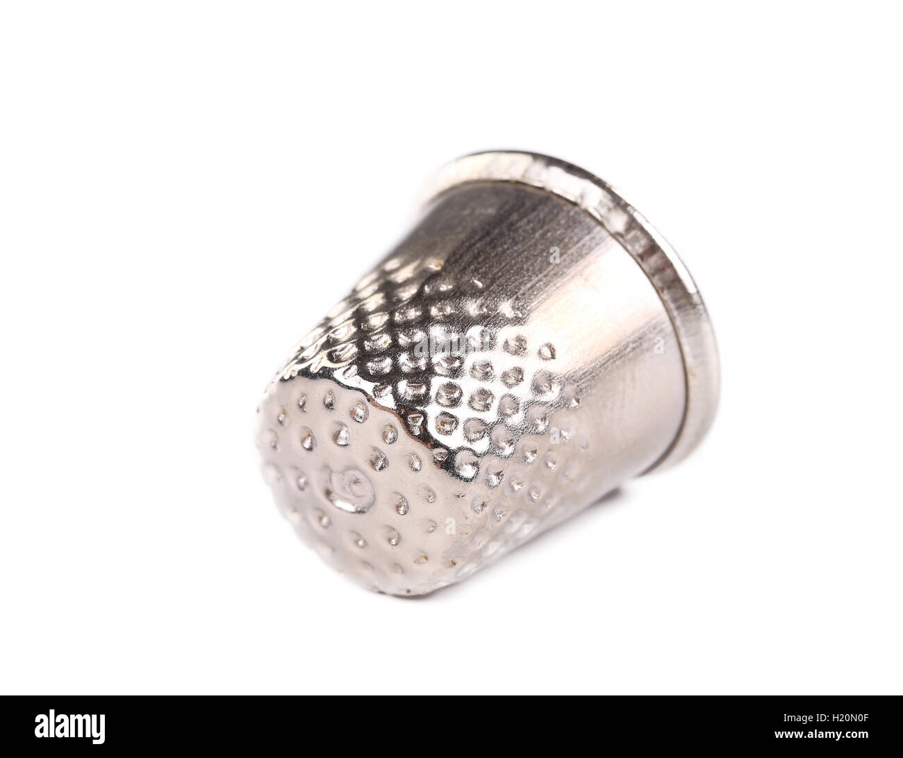 Metal sewing thimble Stock Photo Alamy