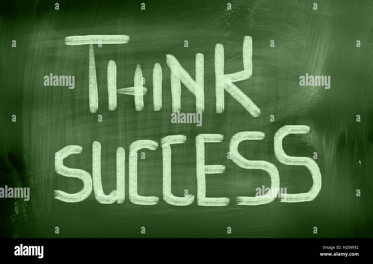 Think Success Concept Stock Photo - Alamy