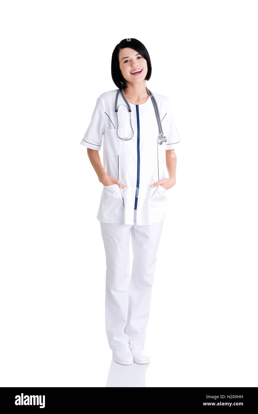 Young attractive nurse standing hi-res stock photography and images - Alamy