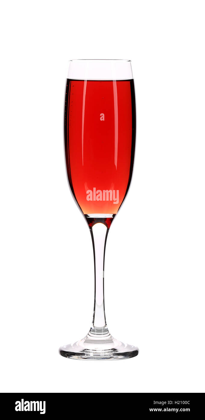 Pink champagne in a glass Stock Photo Alamy