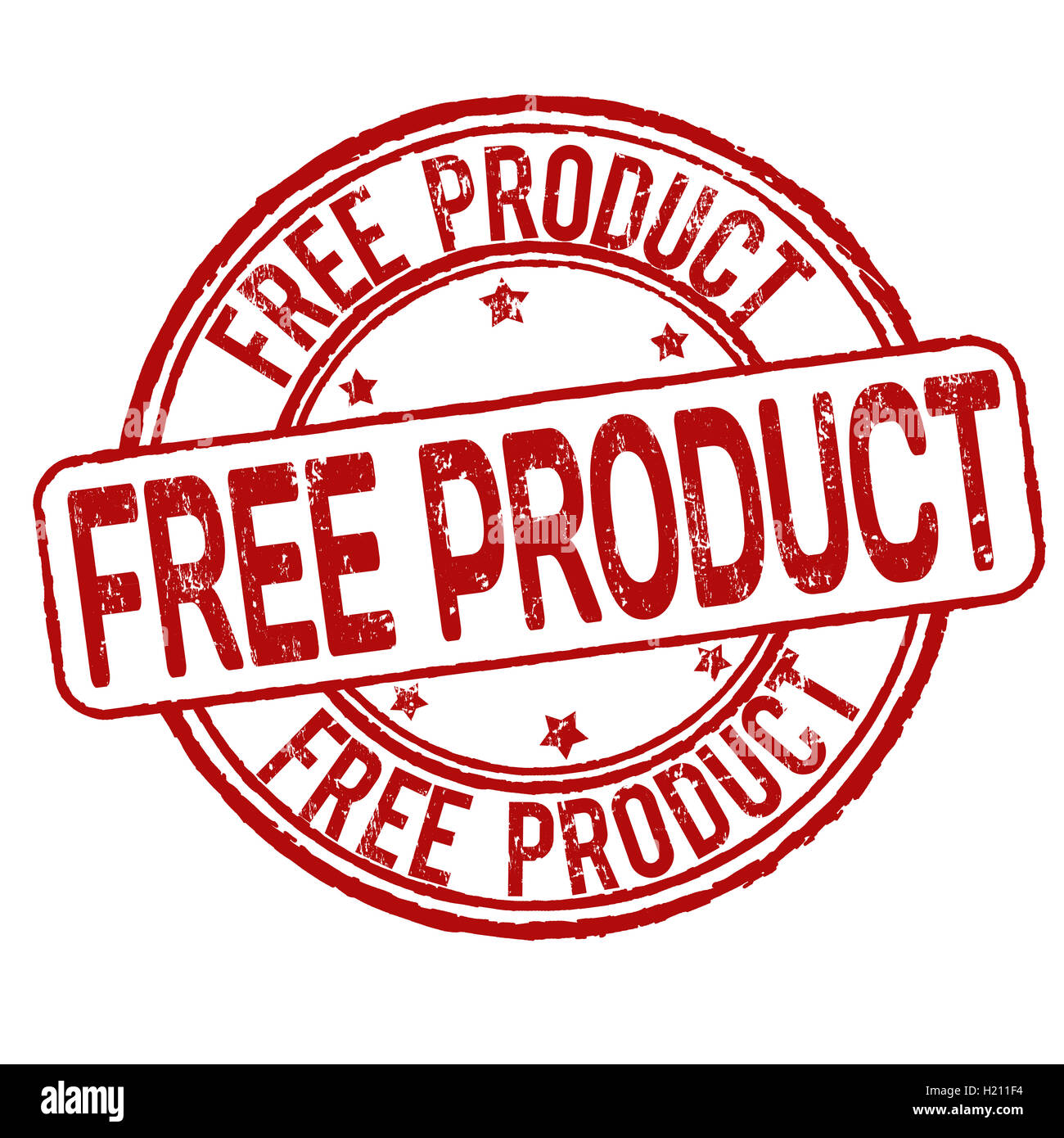 Free product stamp Stock Photo