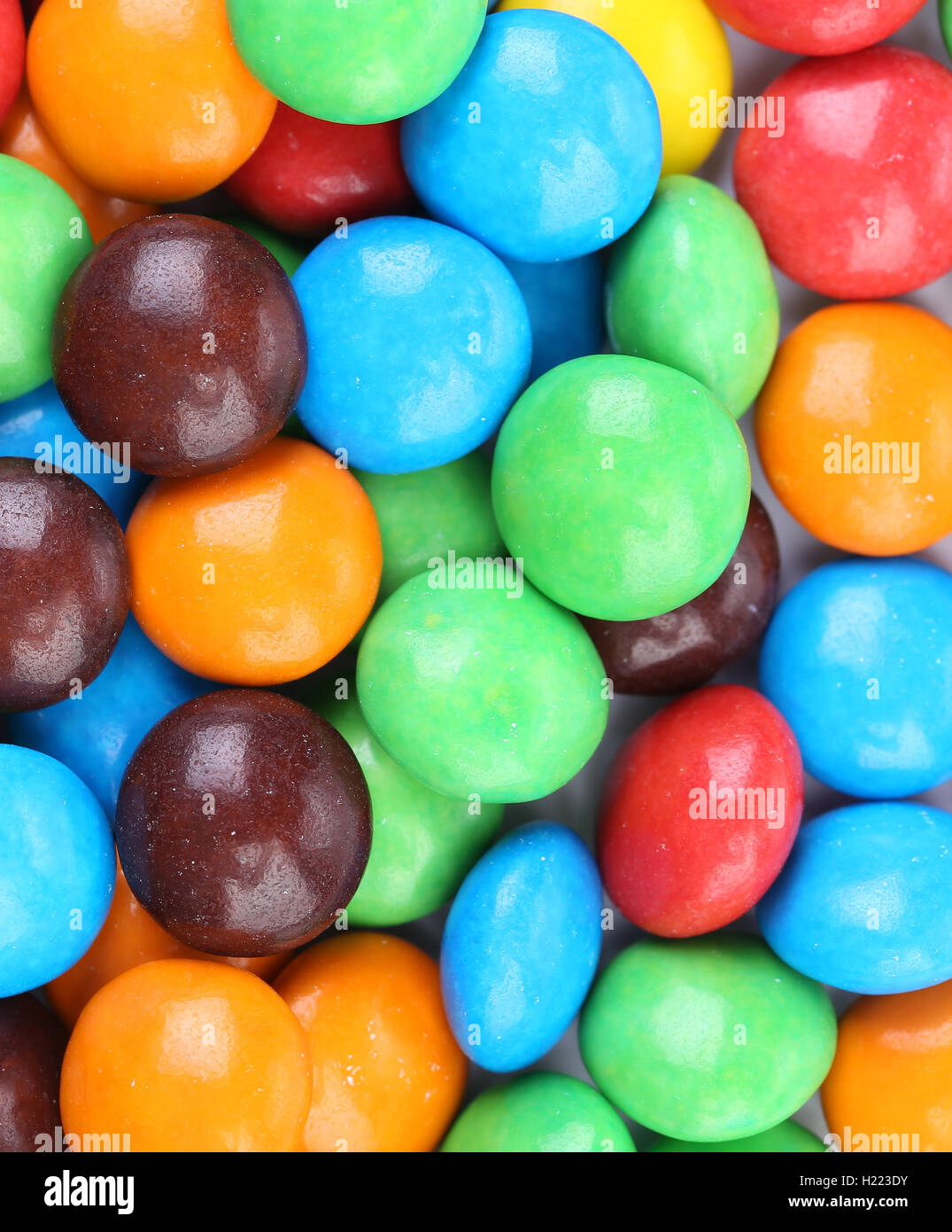 Background of chocolate balls in colorful glaze Stock Photo Alamy