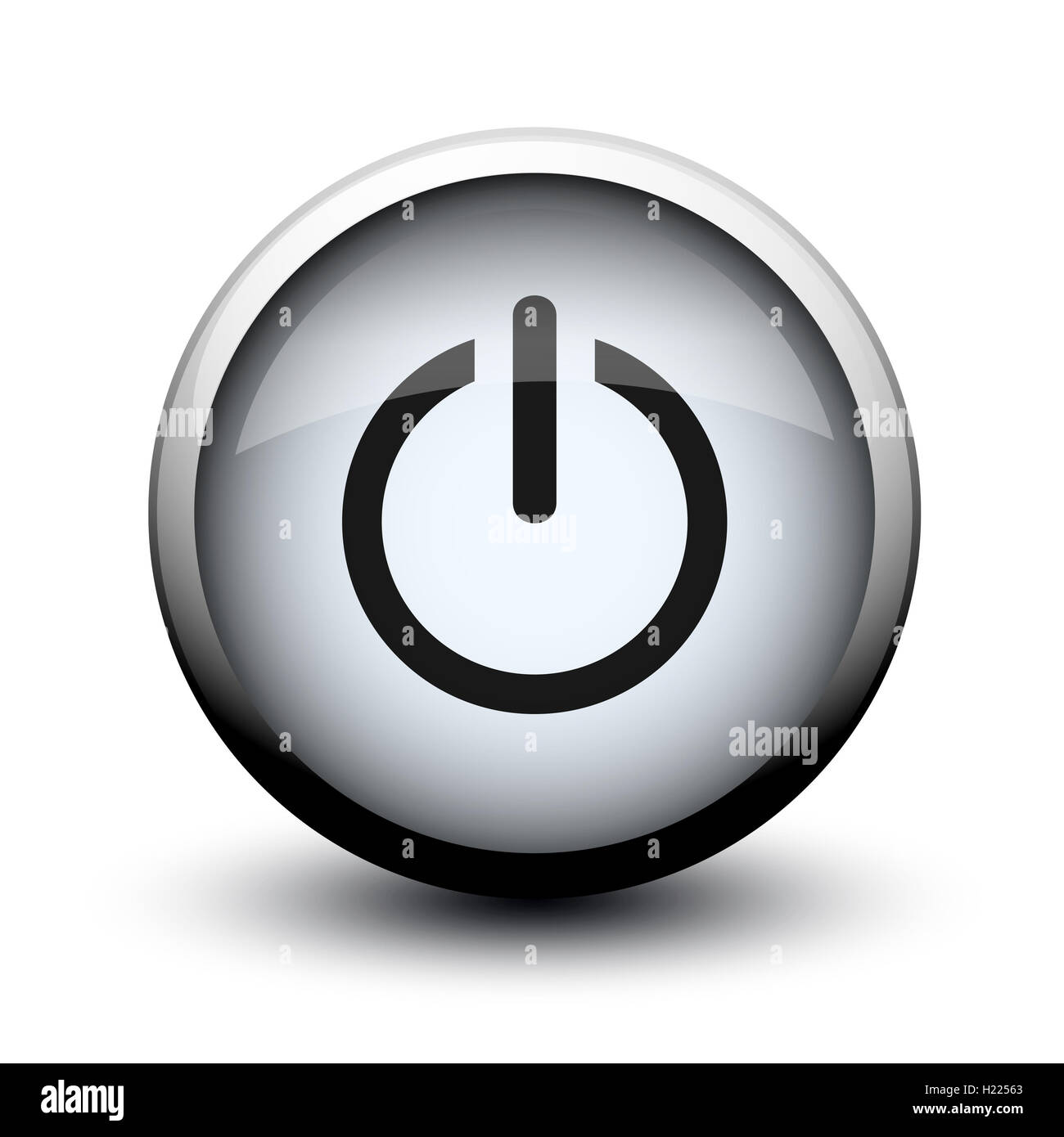 button switch off on 2d Stock Photo