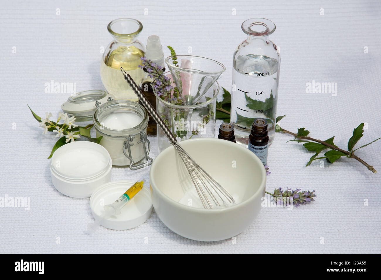 Home made cosmetics. Stock Photo