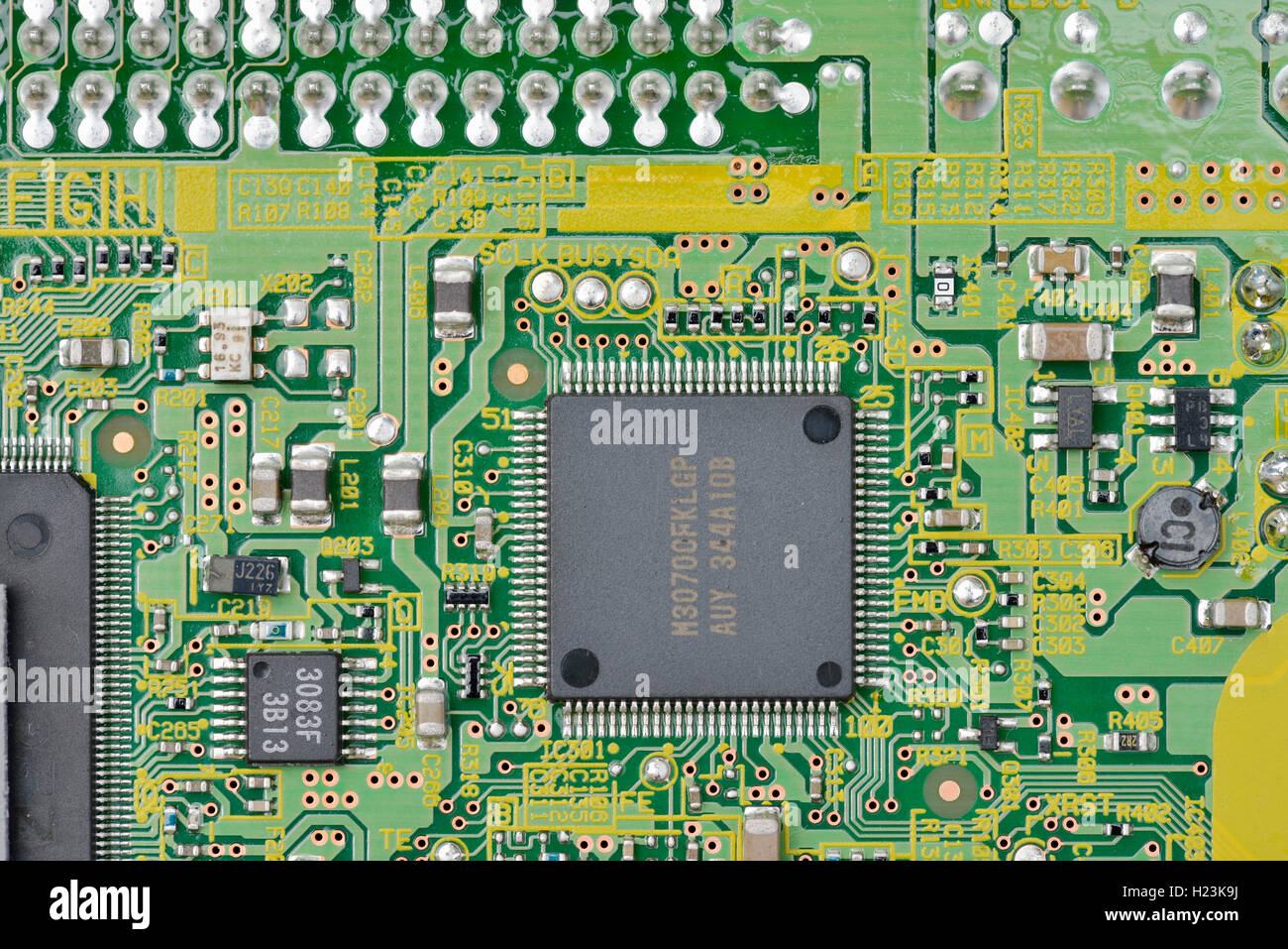 Leiterplatte oder Platine, Nahaufnahme | Circuit board Stock Photo