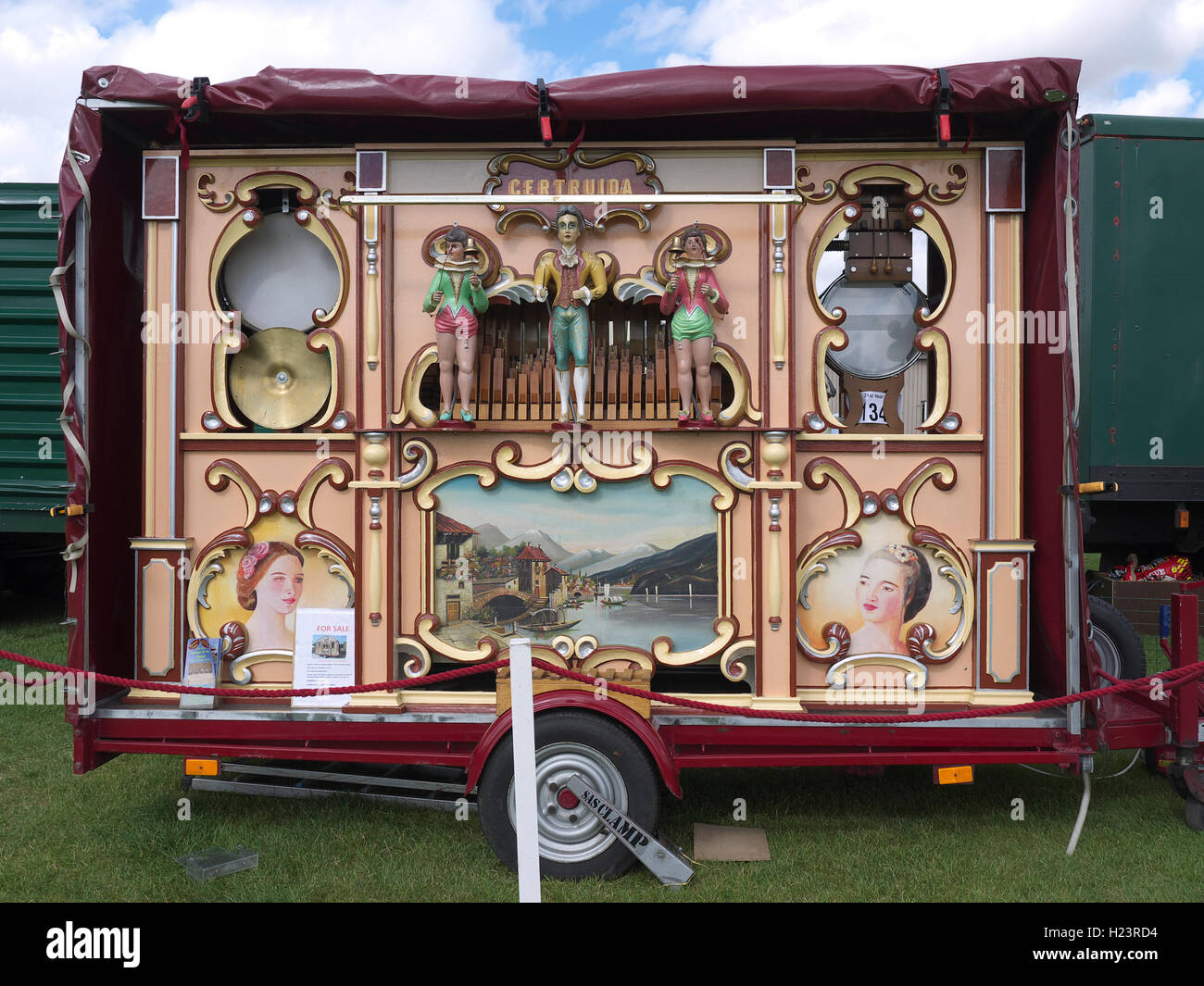 52 key Dutch street organ on display at Lincolnshire steam and vintage rally Stock Photo