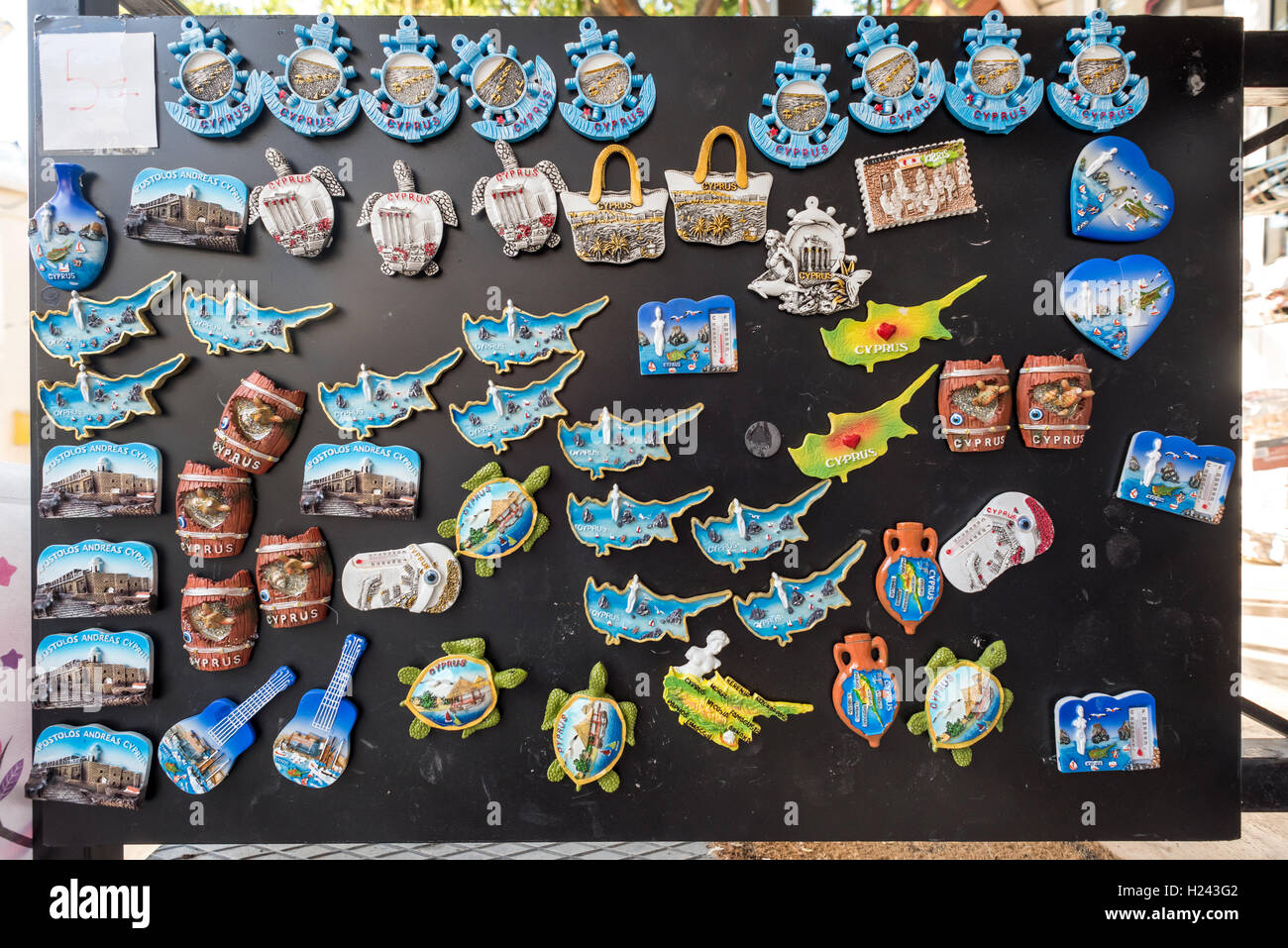 Fridge magnets from the island of Cyprus Stock Photo - Alamy