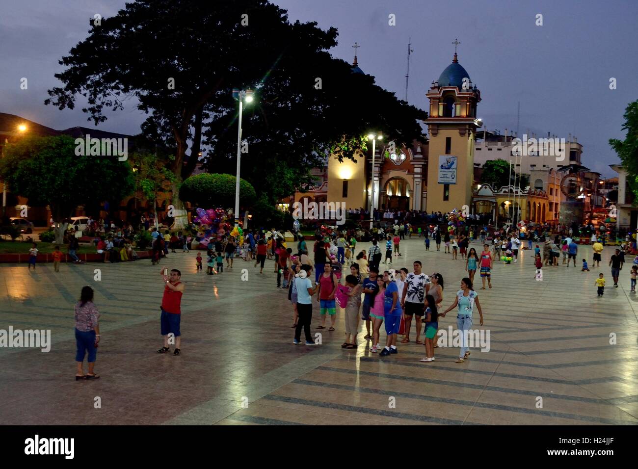 Plaza de Armas - TUMBES - Deparment Tumbes - PERU Stock Photo
