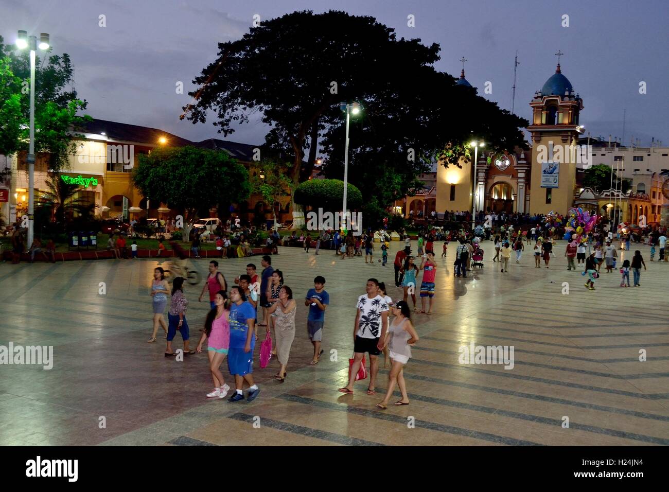 Plaza de Armas - TUMBES - Deparment Tumbes - PERU Stock Photo