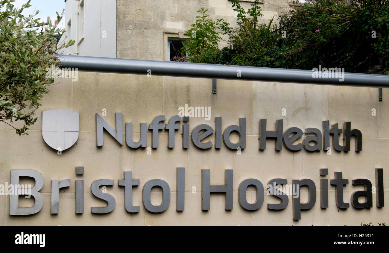 Nuffield Health Bristol Hospital Clifton Stock Photo - Alamy image.