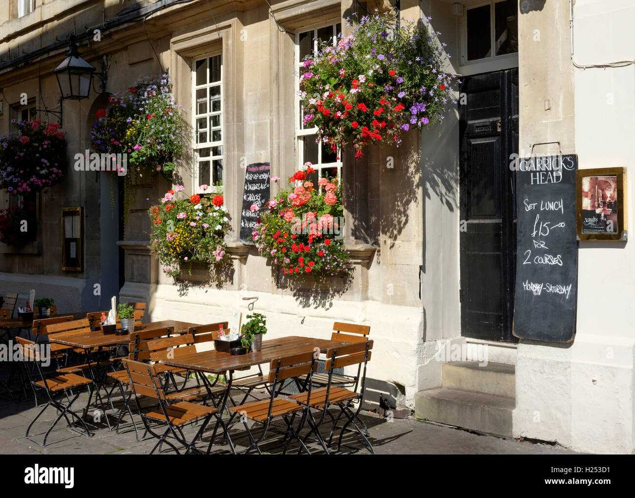 Views around the City of Bath England UK Garricks Head Pub Stock Photo