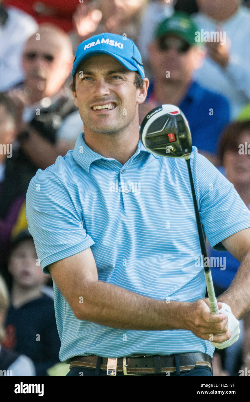 Bad Griesbach, Germany. 25th Sep, 2016. Golf player Florian Fritsch