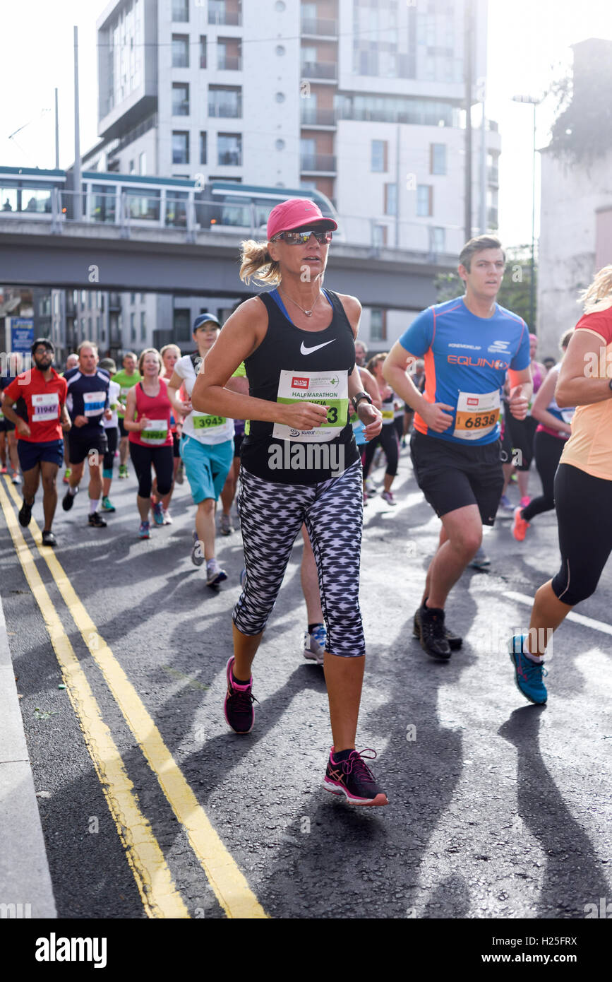 Nottingham Uk 25th Sep 2016 Thousands Of Runners Took Part In
