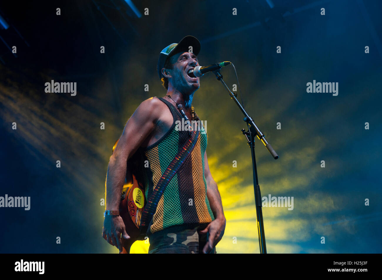 Barcelona,  Spain. 24th September 2016. Dani Lança in concert during day 3 of Festes de la Merce. Credit:  Charlie Perez/Alamy Live News Stock Photo