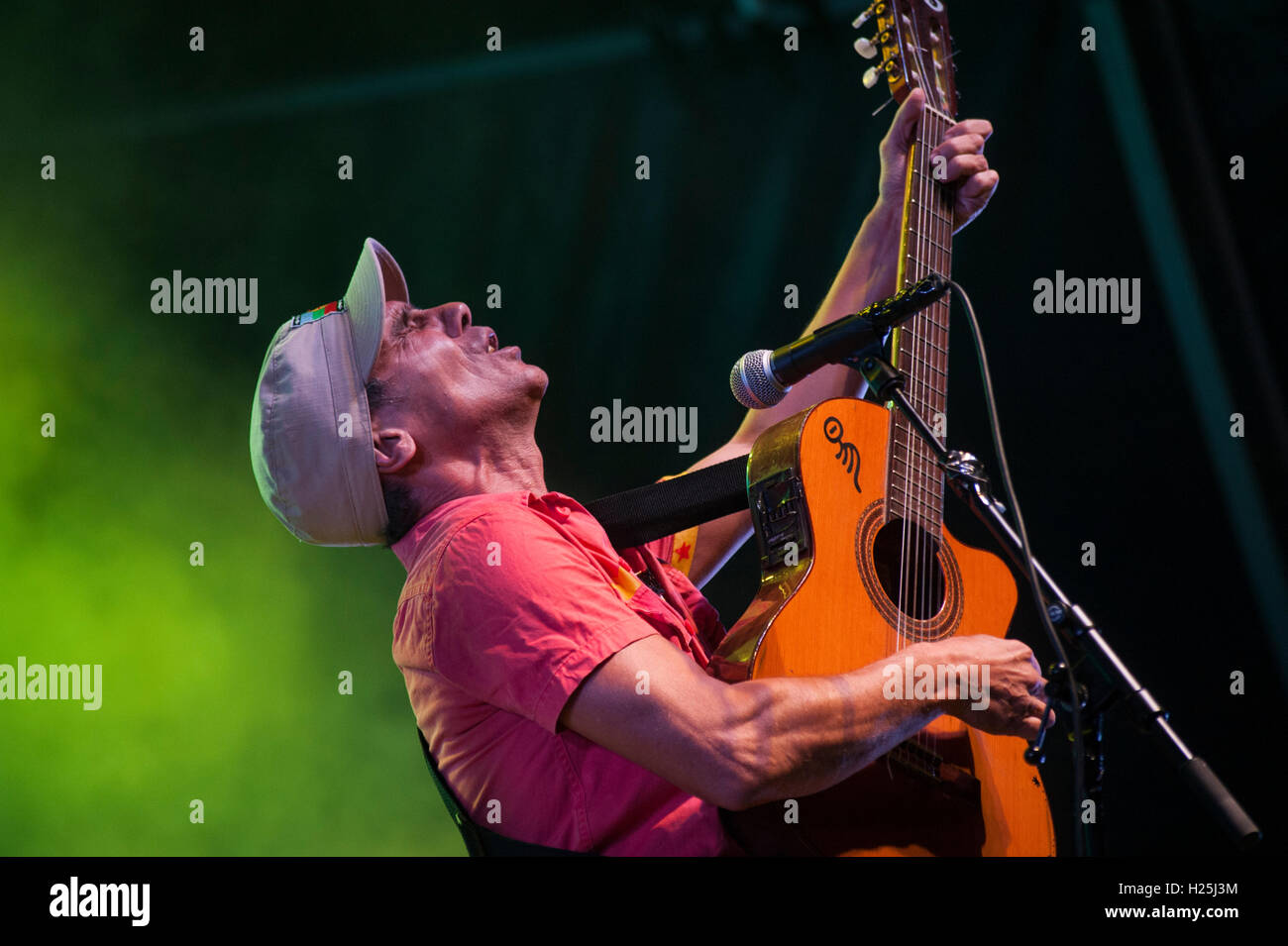 Barcelona,  Spain. 24th September 2016. Manu Chao performs in concert during day 3 of Festes de la Merce. Credit:  Charlie Perez/Alamy Live News Stock Photo