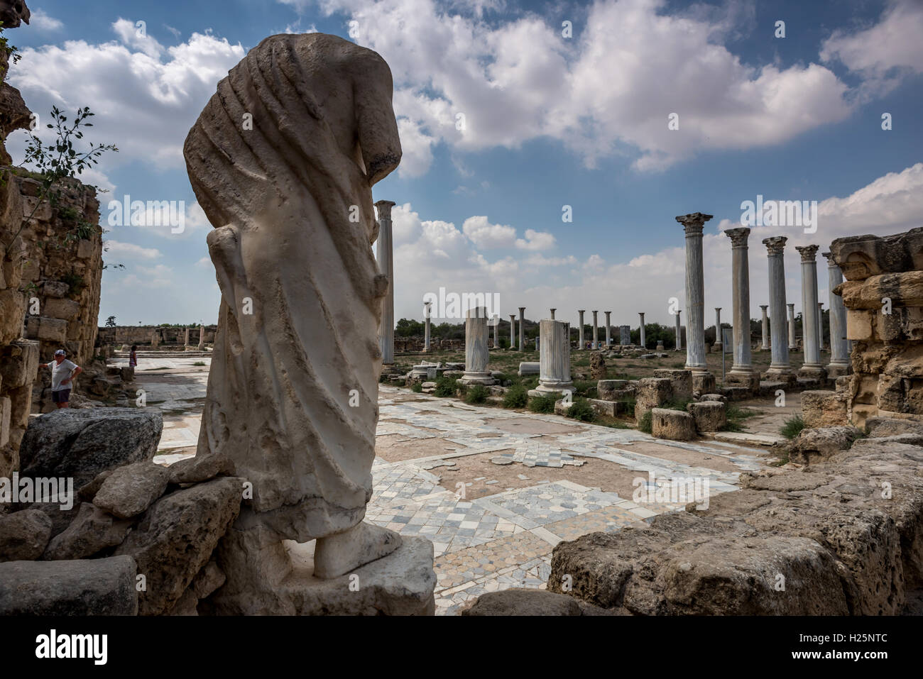 The ancient Greek, Roman and Byzantine city of Salamis in northern ...