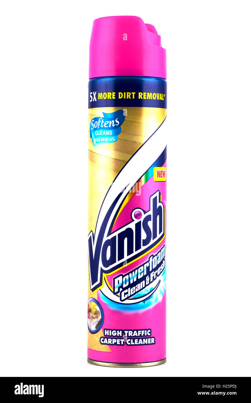 Spray Can Of Vanish Carpet Cleaner Stock Photo