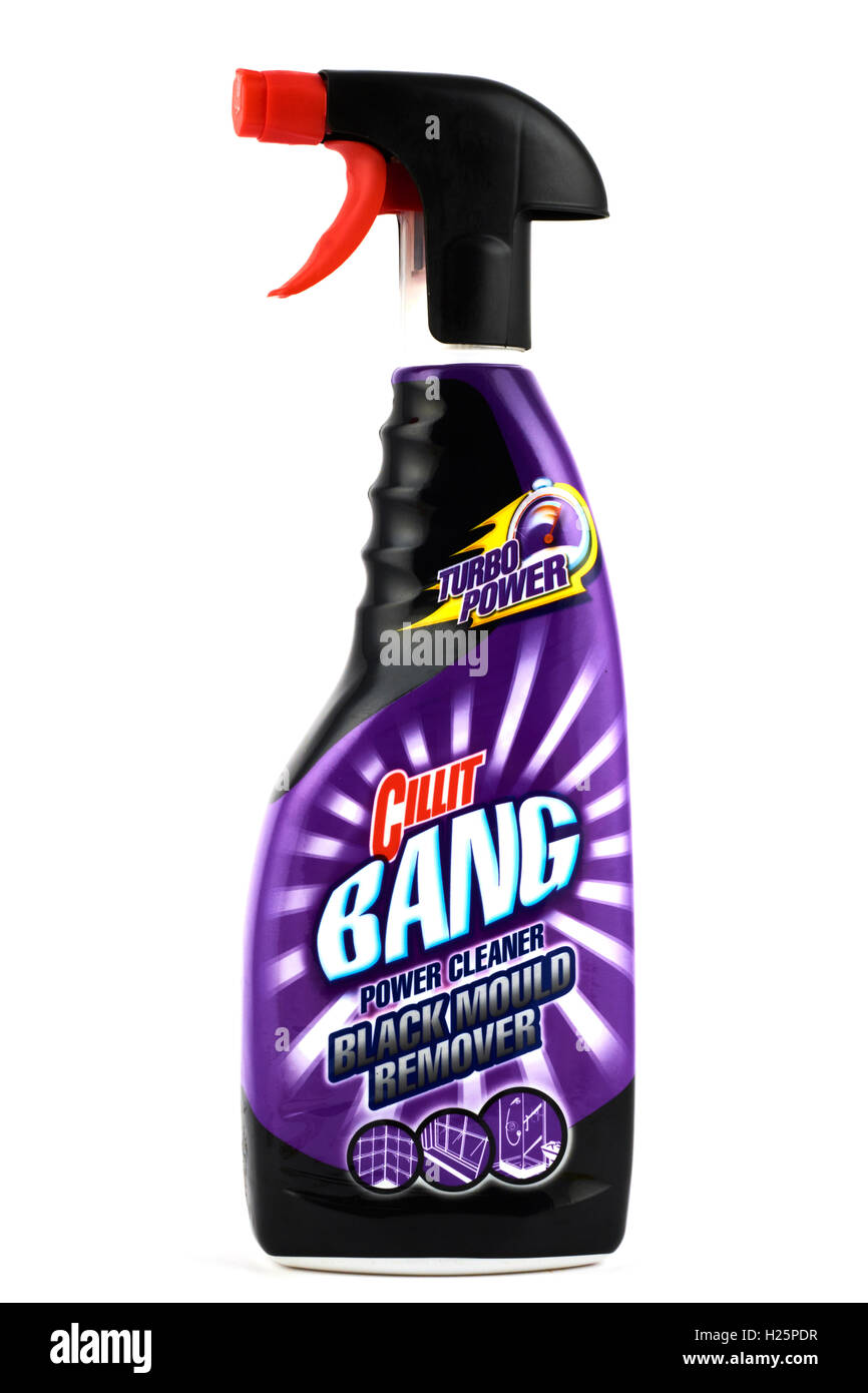 Rute få øje på i går Spray Bottle Of Cillit Bang Black Mould Remover Stock Photo - Alamy
