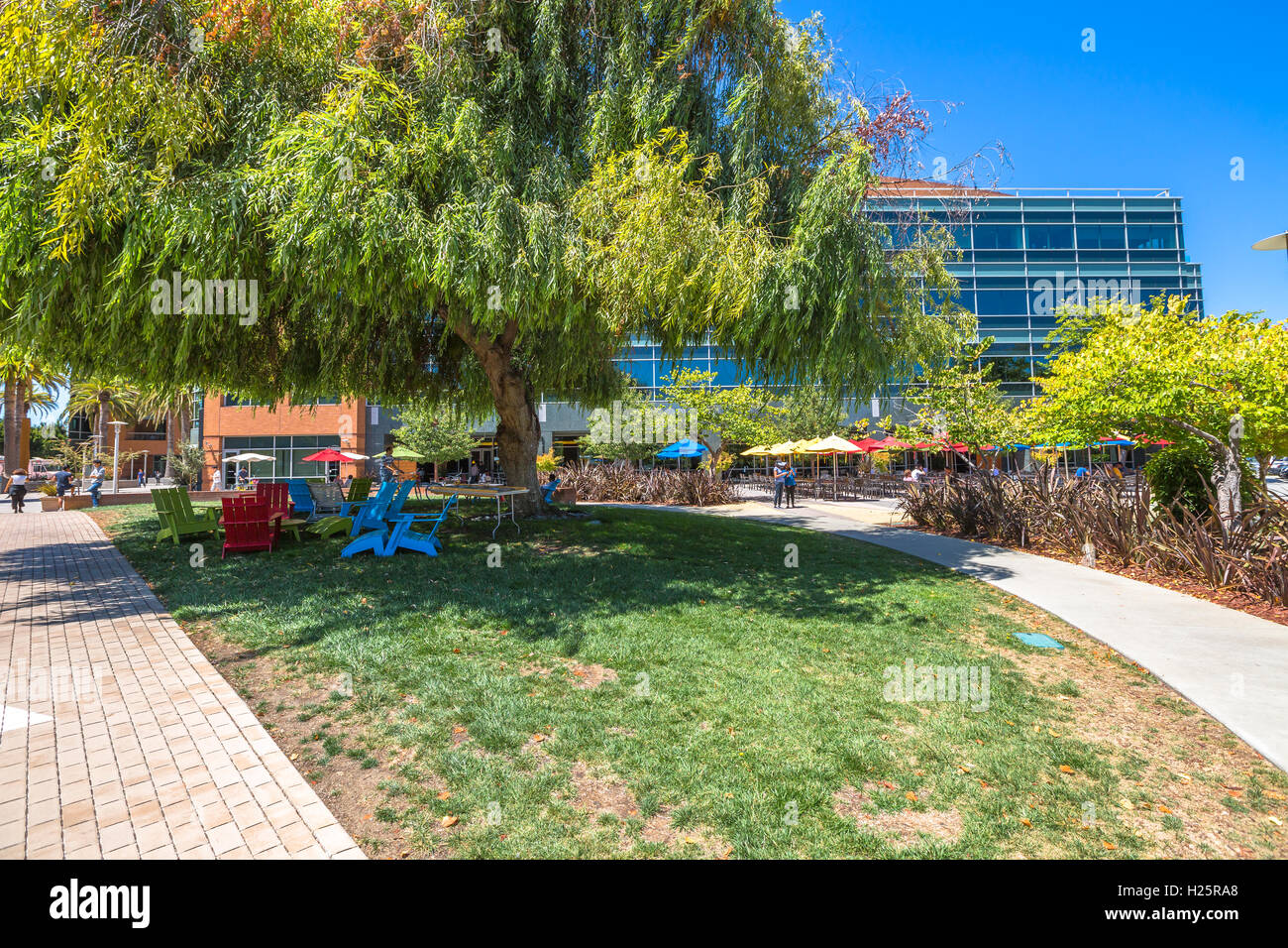 Google headquarters relaxing area Stock Photo