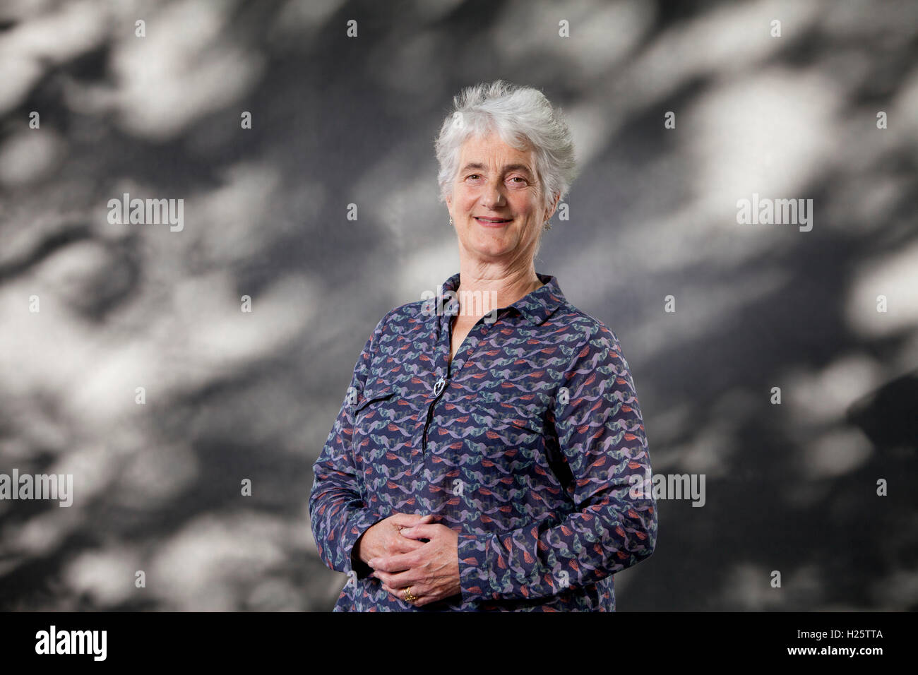 Valerie Gillies, the Scottish poet,  at the Edinburgh International Book Festival. Edinburgh, Scotland. 22nd August 2016 Stock Photo