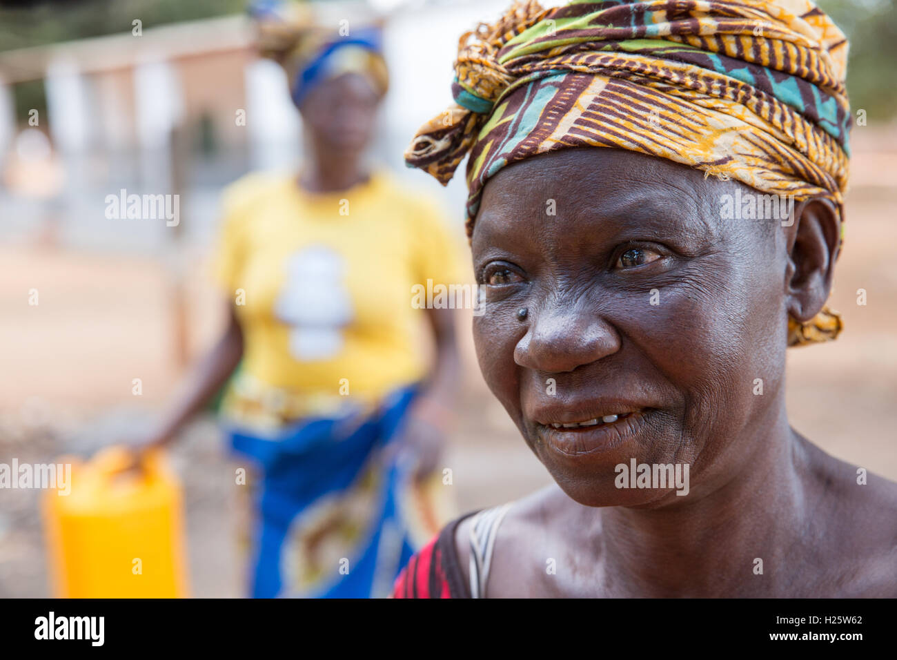 Ribaue Hospital, Ribaue,  Nampula Province, Mozambique, August 2015: Maria Albino now that she can see after her cataract operation the day before.  Photo by Mike Goldwater Stock Photo