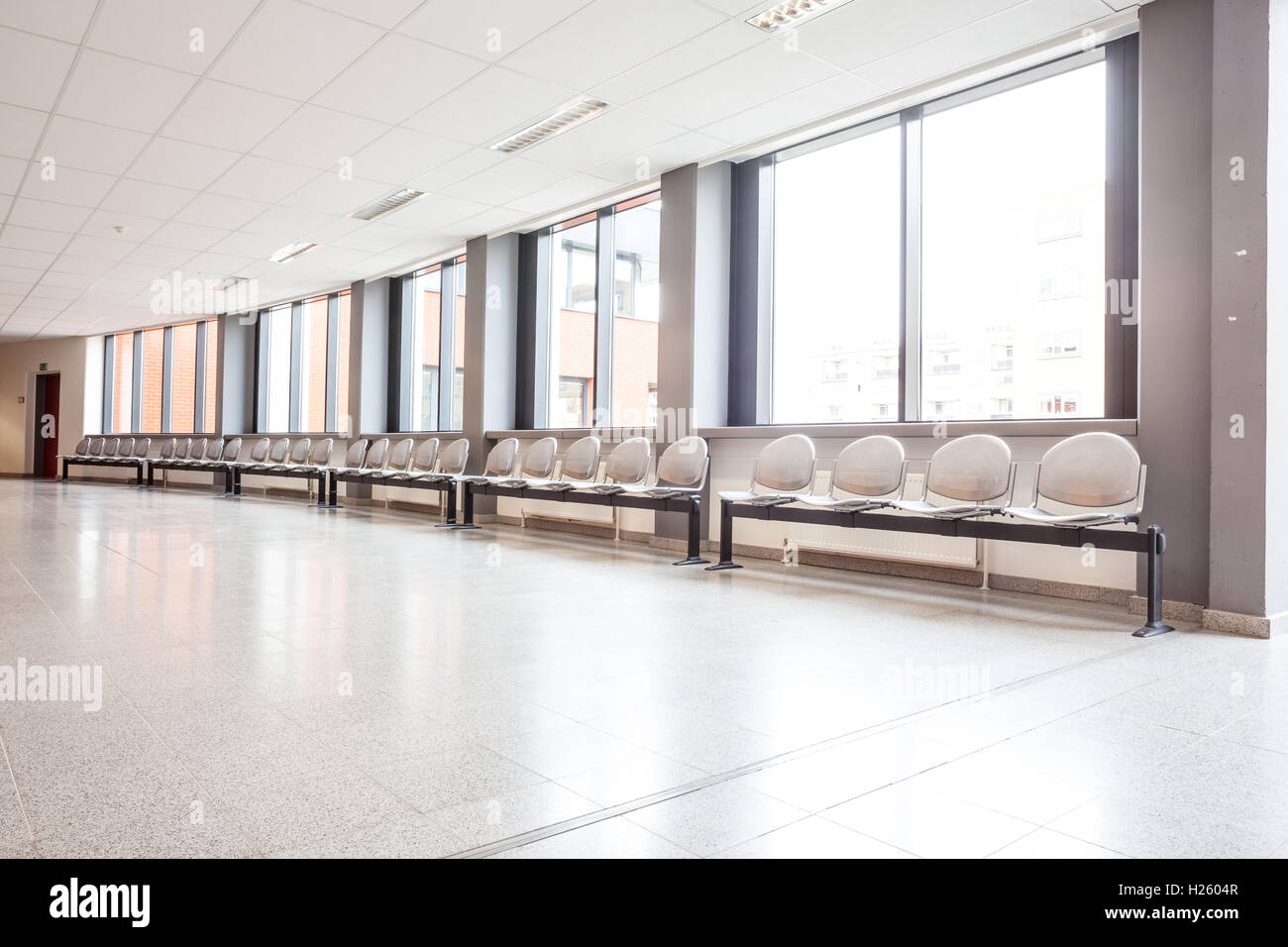 in an corridor there is a waiting room Stock Photo Alamy