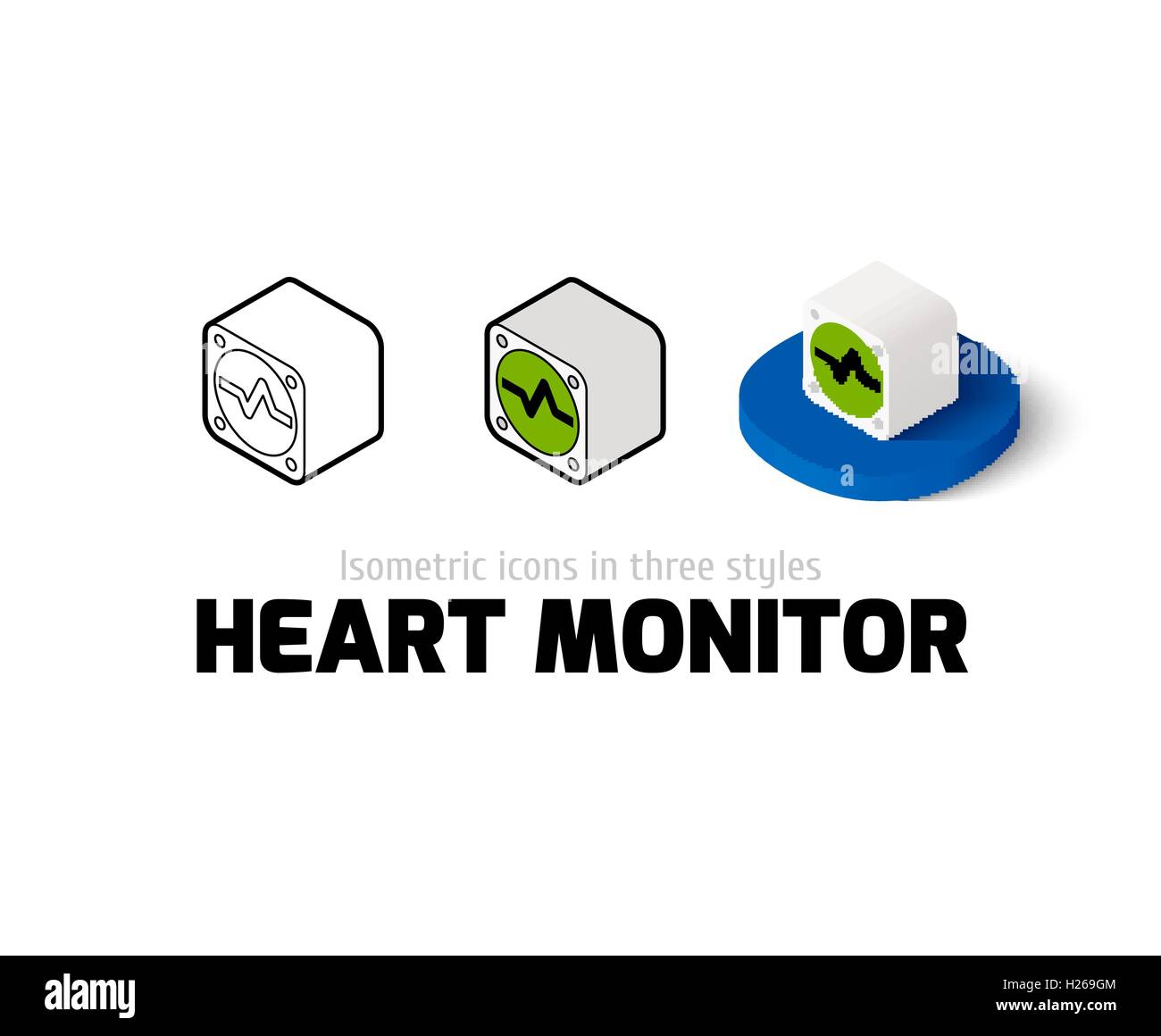 Digital display ekg Stock Vector Images - Alamy
