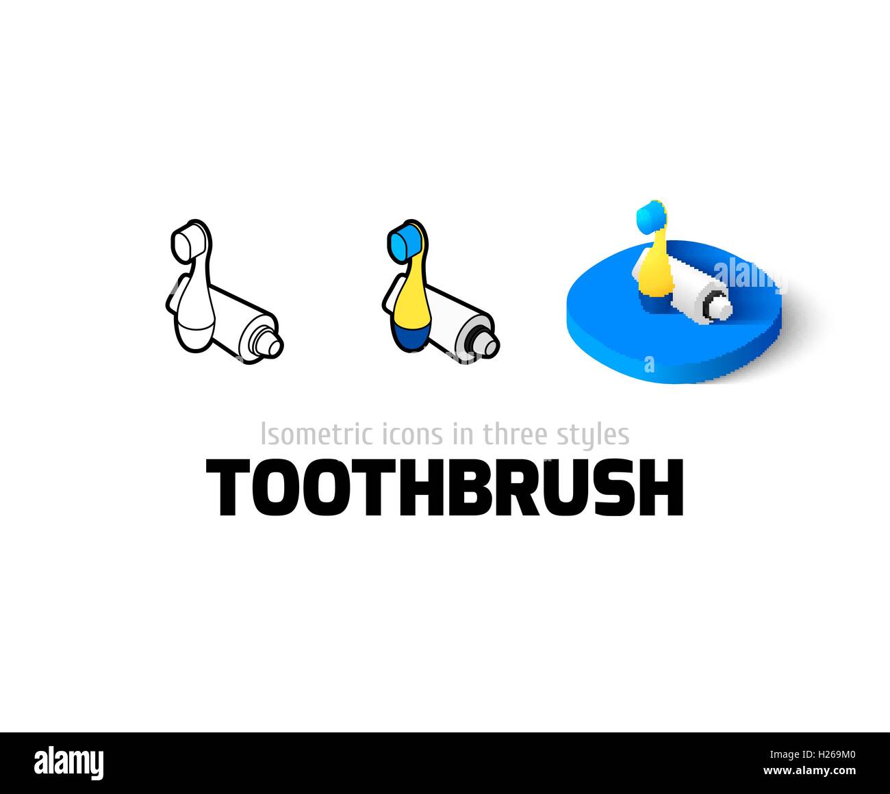 3d white toothbrush on Stock Vector Images - Alamy