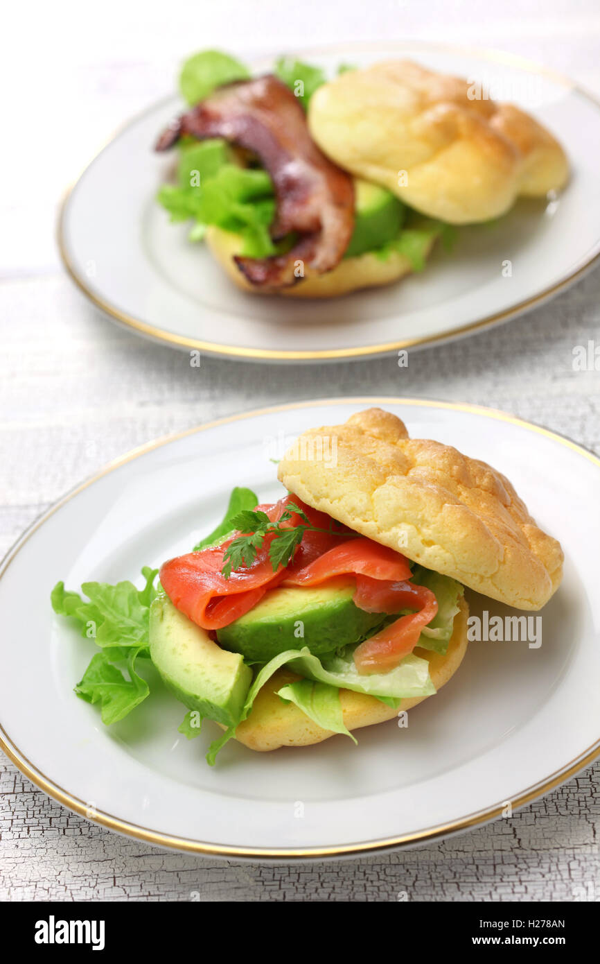 cloud bread is no carb bread. it made with eggs, cream cheese, cream of