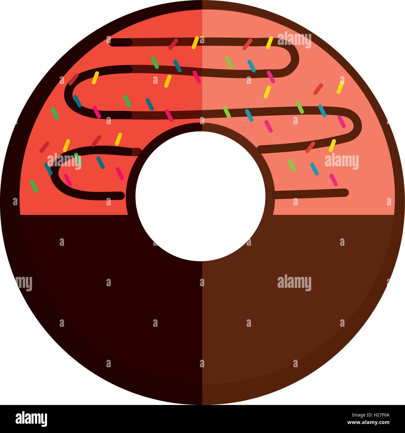 delicious sweet donut icon Stock Vector Image & Art - Alamy