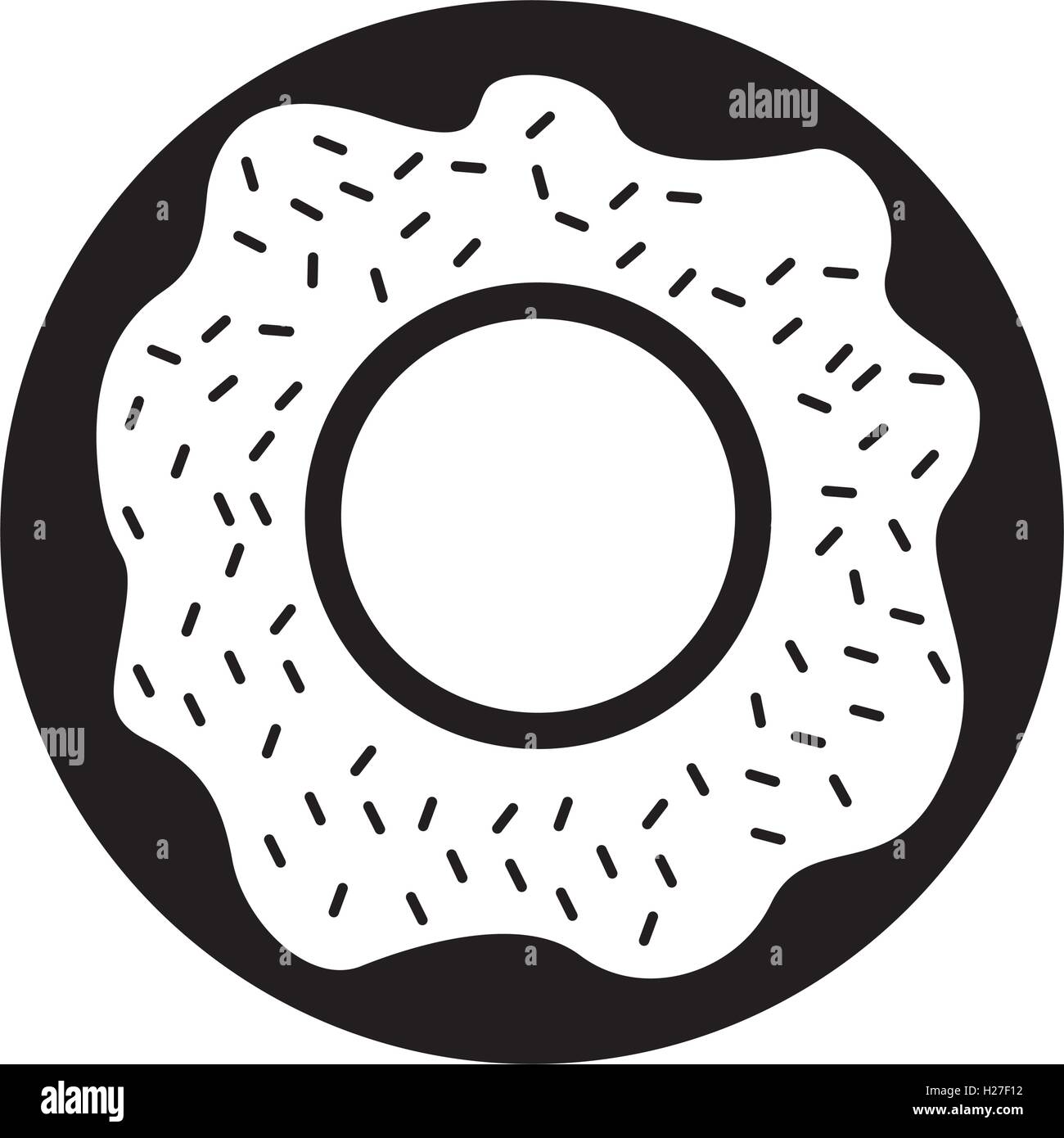 delicious sweet donut icon Stock Vector Image & Art - Alamy