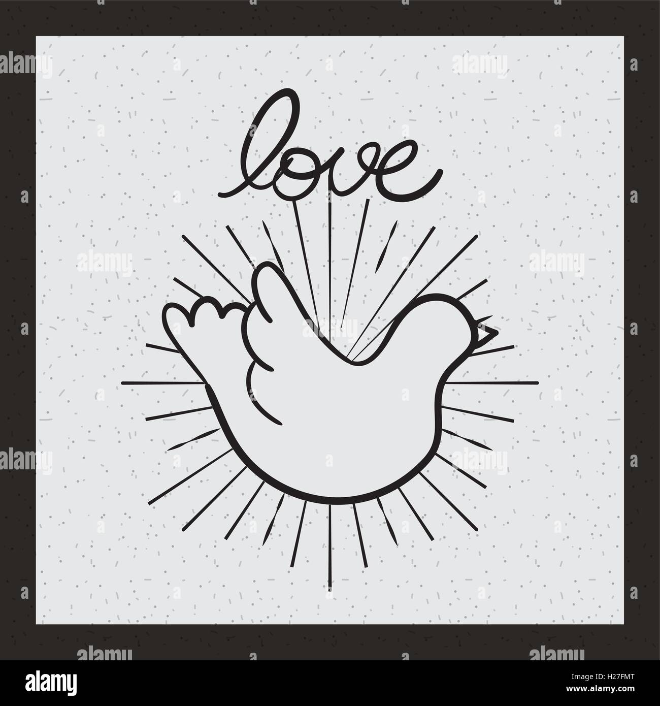 love romantic card isolated Stock Vector Image & Art - Alamy