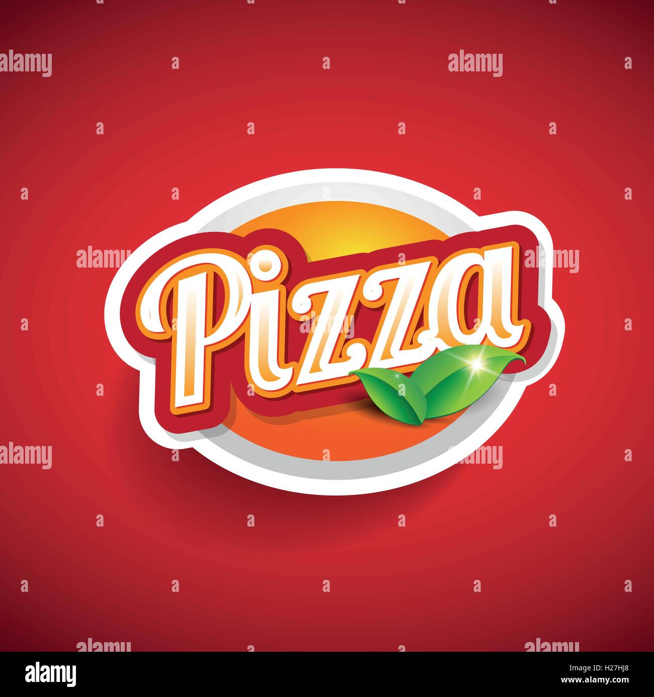 Pizza lettering - vector Stock Vector Image & Art - Alamy