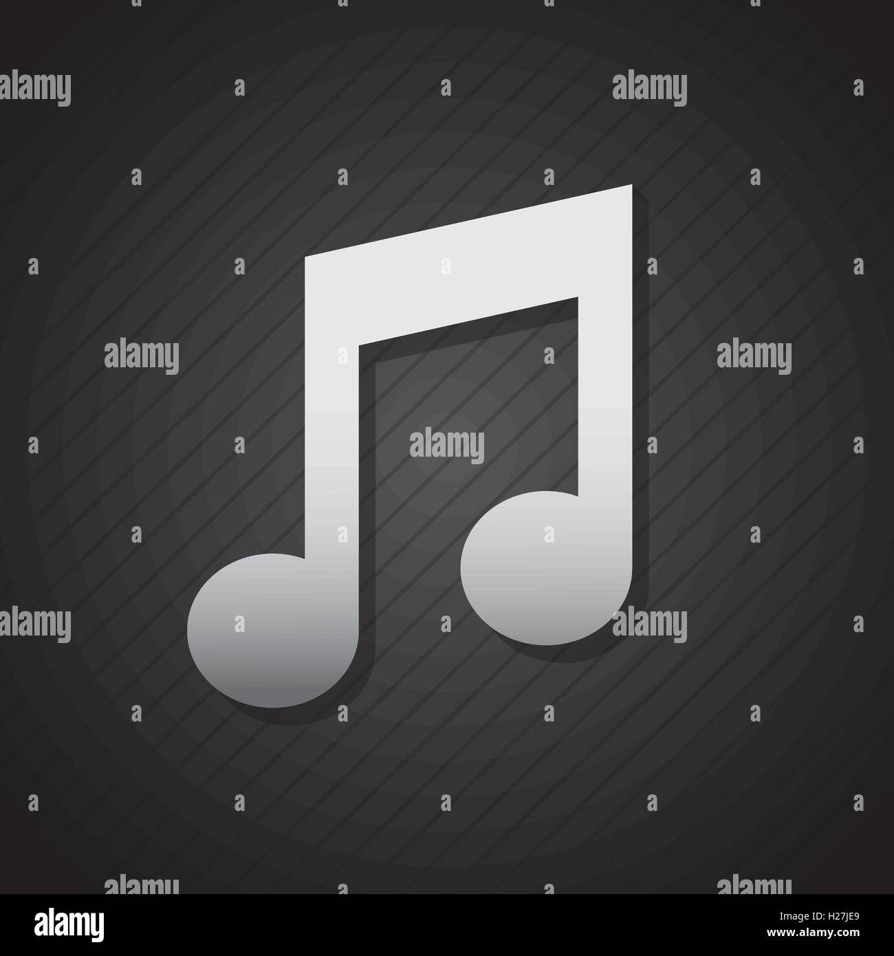 music note isolated icon Stock Vector Image & Art - Alamy