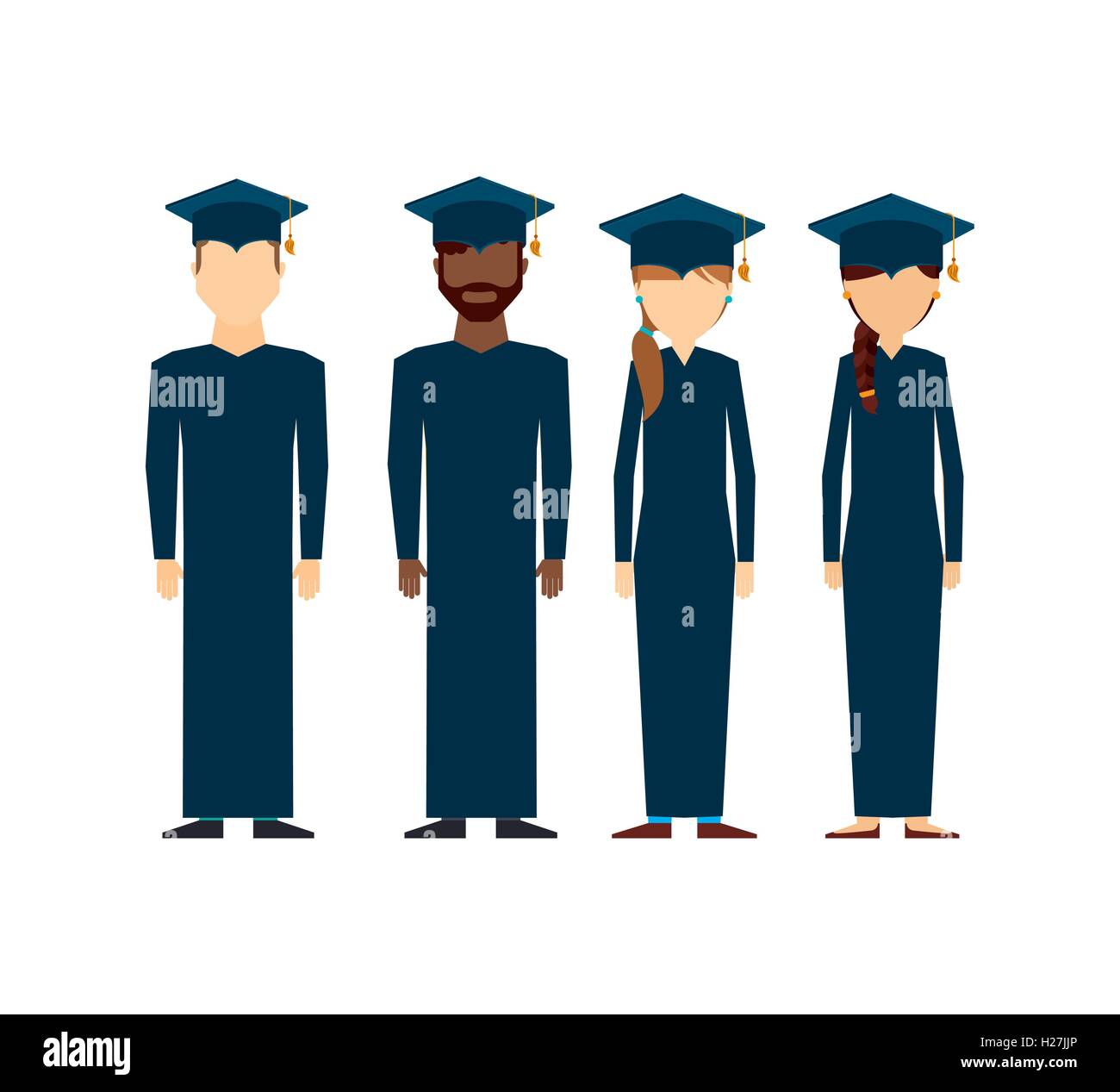 students graduated group icon Stock Vector Image & Art - Alamy