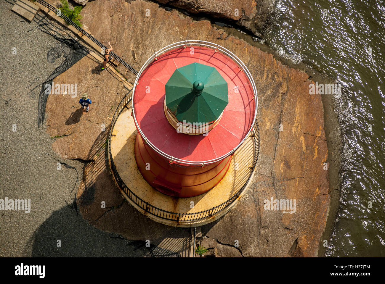 Red Light House Stock Photo