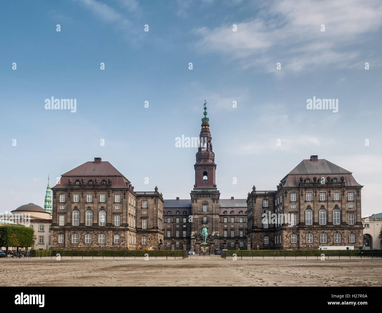 Danish Parliament Christiansborg, Copenhagen Stock Photo