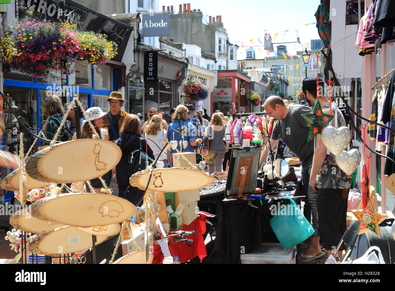 The bohemian and trendy shops and restaurants on Kensington Garden, in