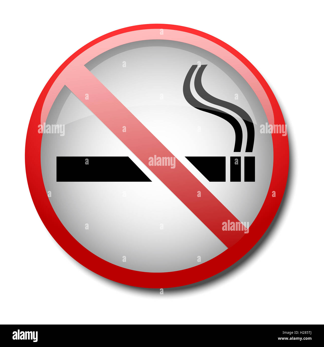 sign no smoking 2d Stock Photo - Alamy