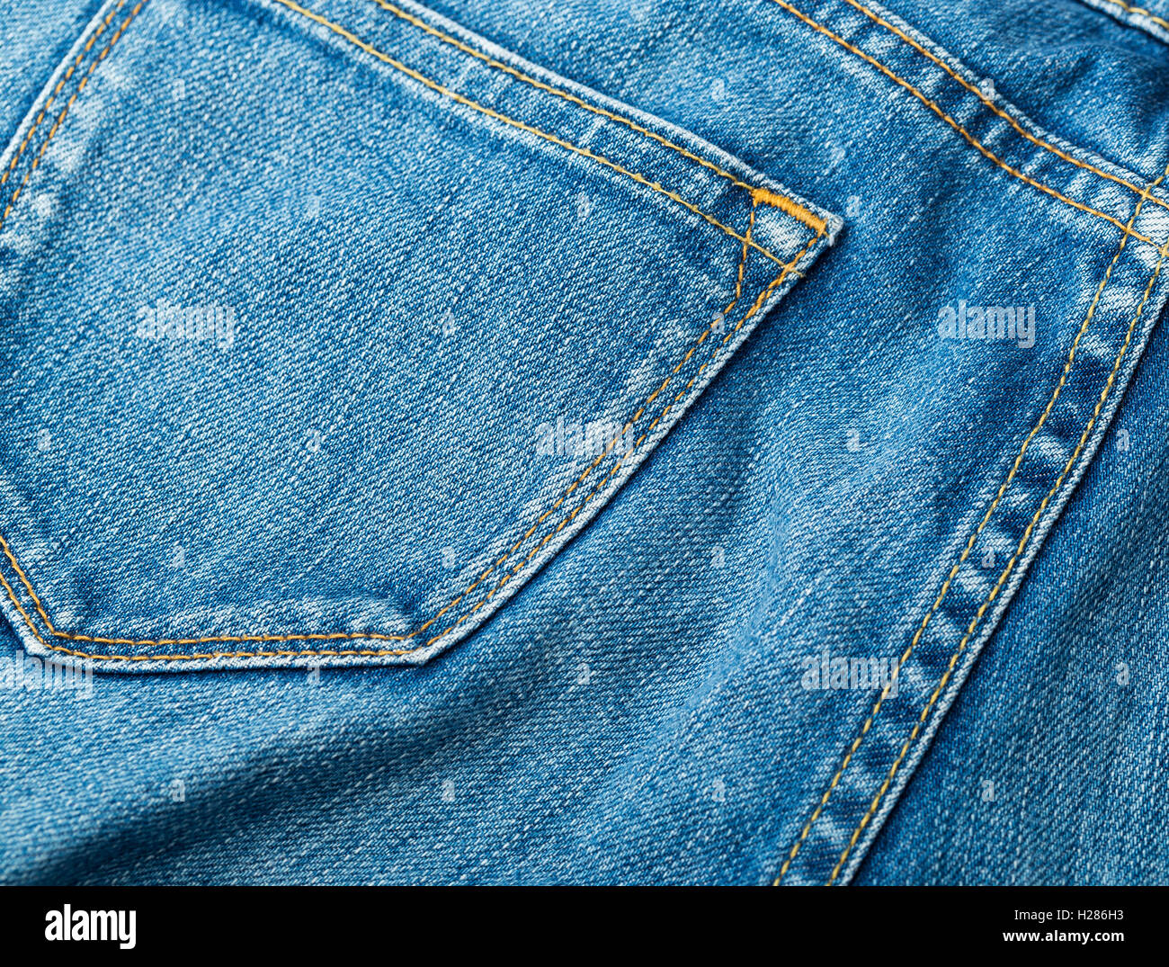 Jeans back pocket Stock Photo