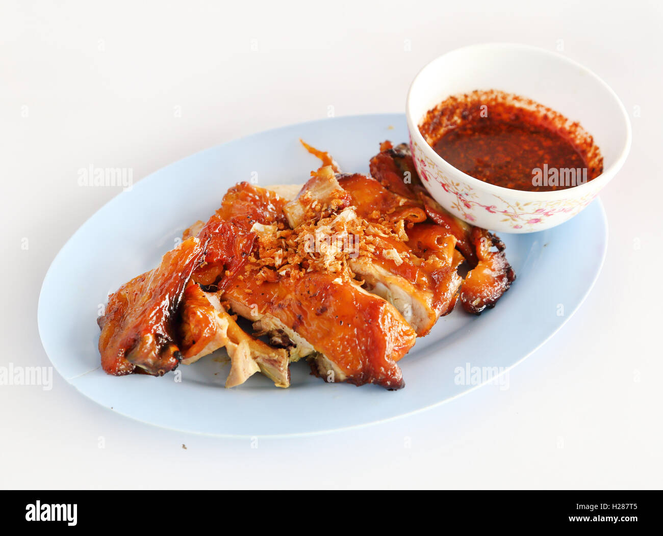 roasted chicken thai style Stock Photo - Alamy
