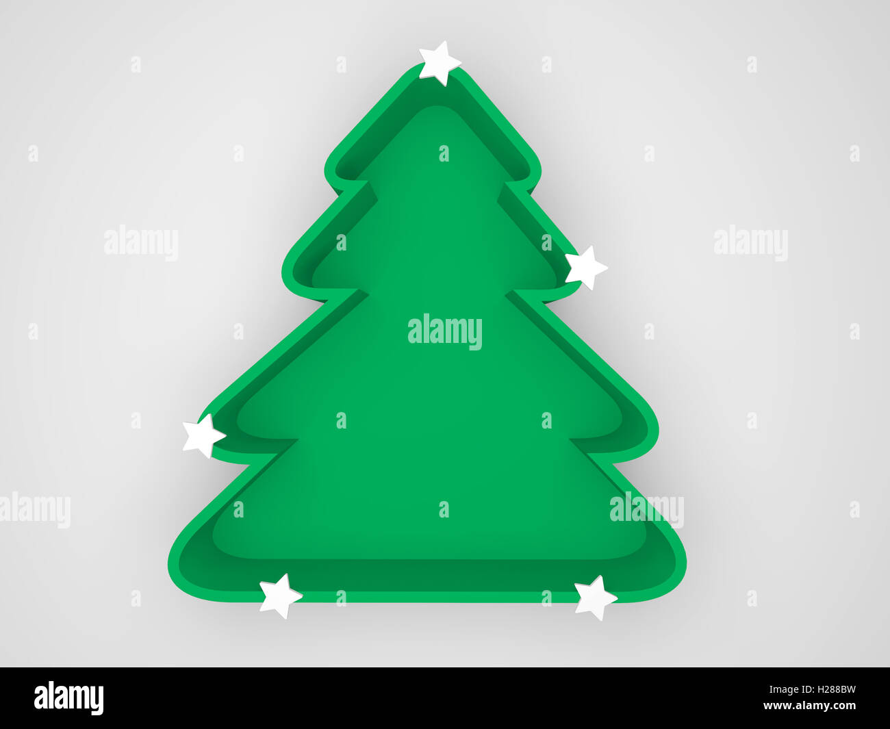 green christmas tree, isolated white background Stock Photo - Alamy