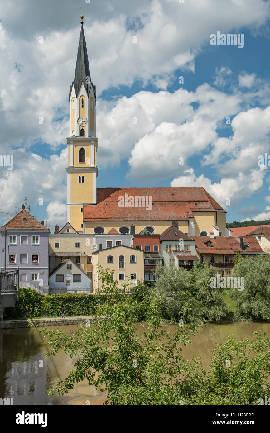 St Johannis der Taufer, Vilshofen an der Donau, Bavaria, Germany Stock Photo