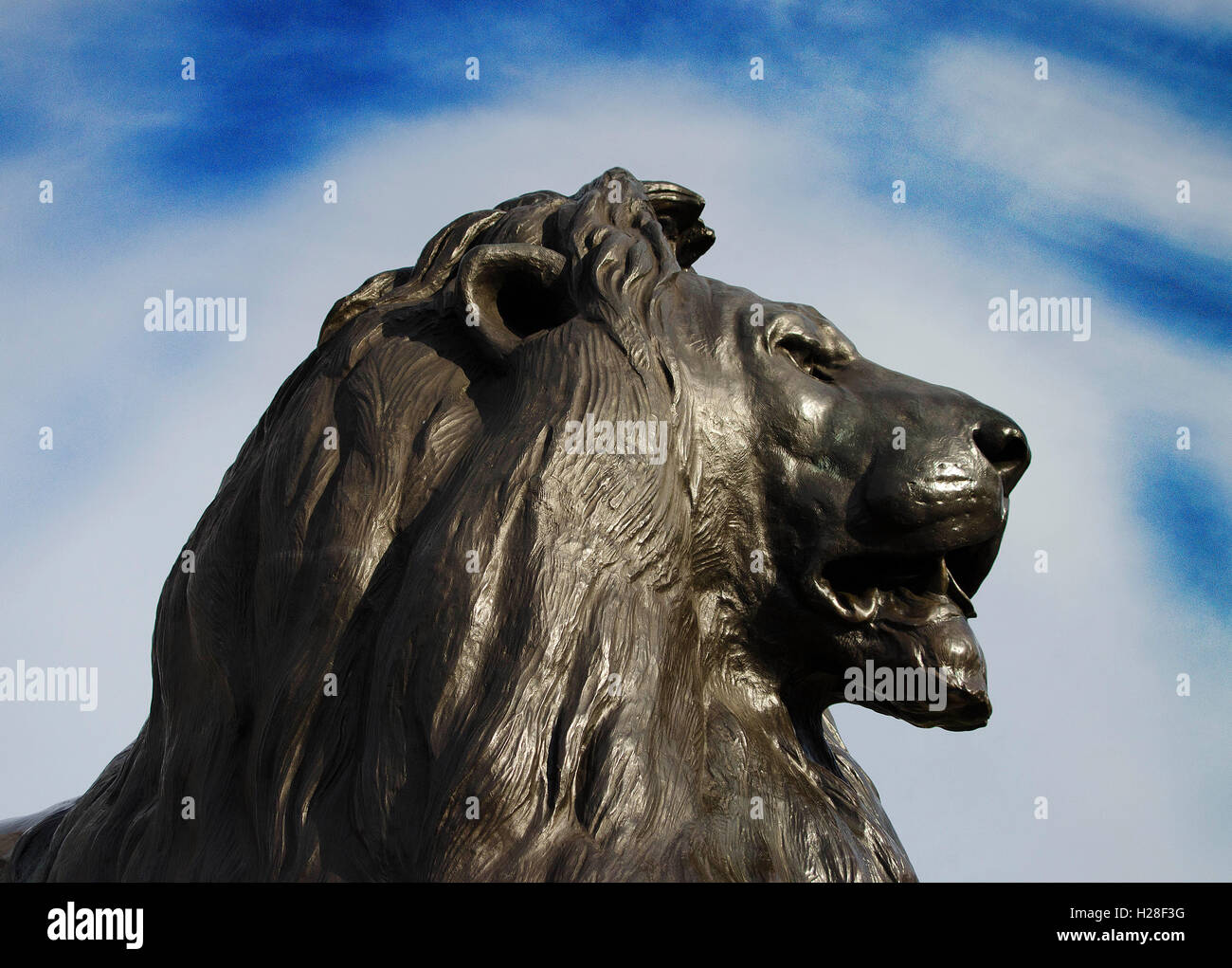 Lion trafalgar square hi-res stock photography and images - Alamy