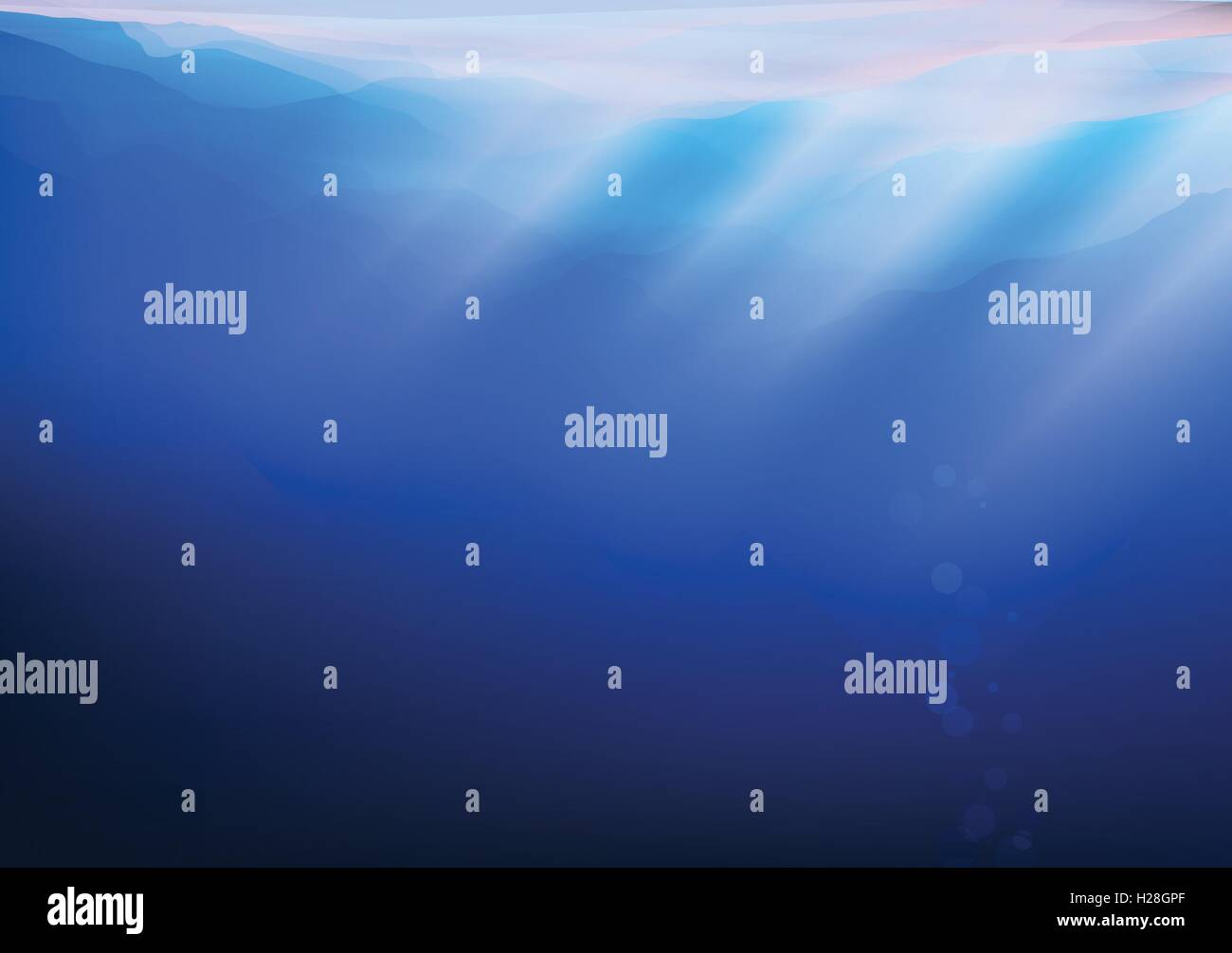 Abstract Sun Ray Under Water,Ice Sheet Stock Vector Image & Art Alamy