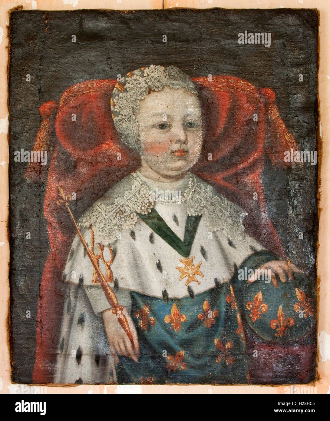 Louis XIV as a child Stock Photo