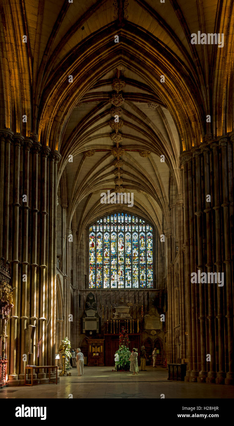 The south transept of Lichfield Cathedral, Lichfield, Staffordshire, England, UK Stock Photo