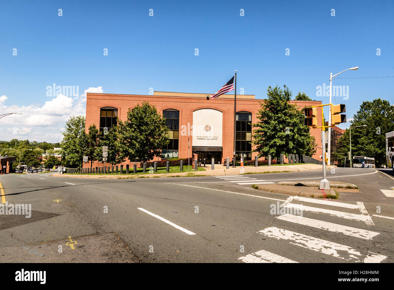 Western District of Virginia, United States District Court, 255 West Main Street, Charlottesville, Virginia Stock Photo