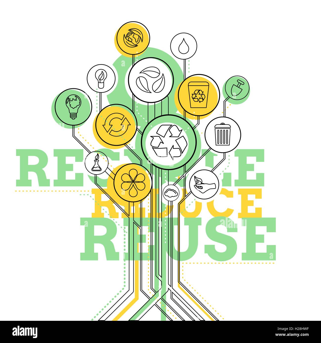 Ecology Infographic. Recycle, Reduce, Reuse Stock Vector Image & Art ...